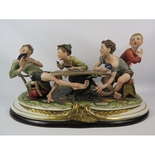 34 - Very Large Bruno Merli Capodimonte figural group 