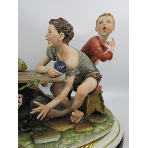 34 - Very Large Bruno Merli Capodimonte figural group 