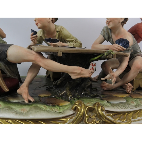 34 - Very Large Bruno Merli Capodimonte figural group 