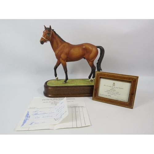 38 - Limited Edition Royal Worcester Race Horse figurine Nijinsky Modelled by Doris Lindner, 374 of 500. ... 