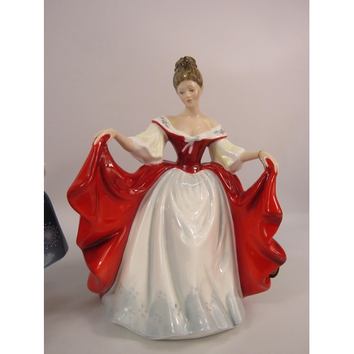 54 - Two Royal Doulton figurines Sara HN2265 & Fragrance HN2334, 8.5