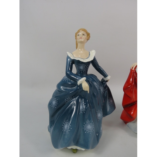 54 - Two Royal Doulton figurines Sara HN2265 & Fragrance HN2334, 8.5