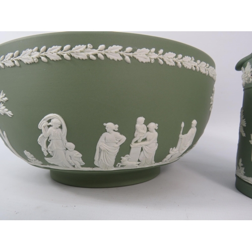 74 - Wedgwood green jasperware 8