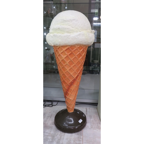 79 - Large Fibre glass advertising Ice Cream, 38