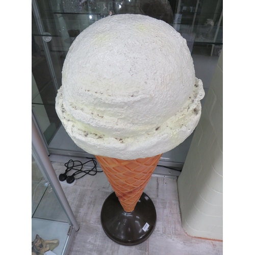 79 - Large Fibre glass advertising Ice Cream, 38