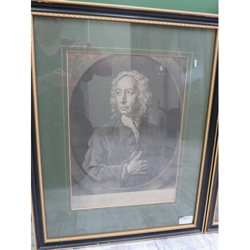 95 - Two framed monochromed lithographs Anthony Sawyer and Filmor Honywood. Frames measure 18