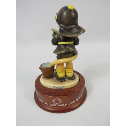 112 - Goebel Hummel limited edition Fireman figurine with base, 2785 of 7500.