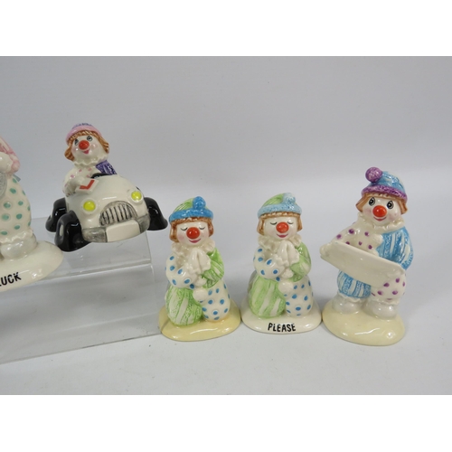 150 - Eight special occasion Beswick Clown figurines, 4 1/4