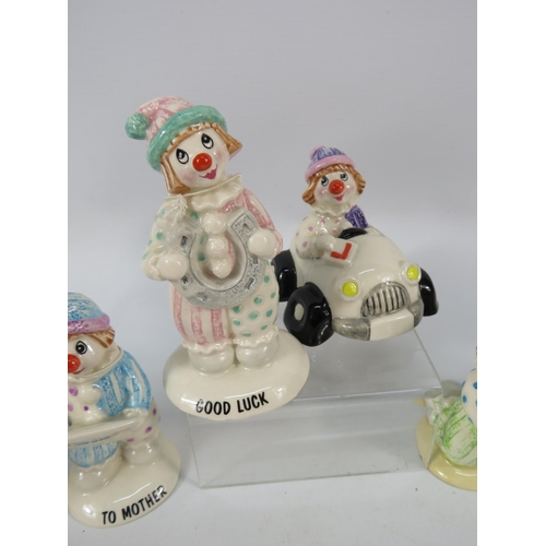 150 - Eight special occasion Beswick Clown figurines, 4 1/4