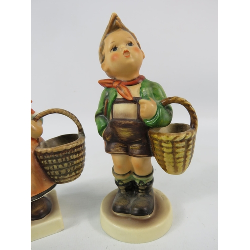 154 - Two Goebel Hummel figurines Meditation and Village boy, the tallest been 5 1/4