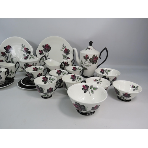 180 - 63 pieces of Royal Albert Masquerade pattern Teaset & Coffee set.