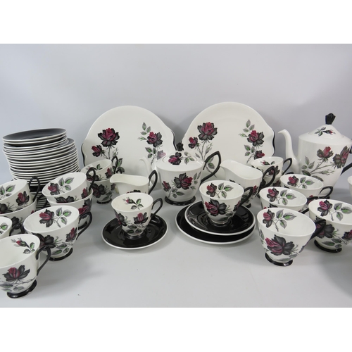 180 - 63 pieces of Royal Albert Masquerade pattern Teaset & Coffee set.