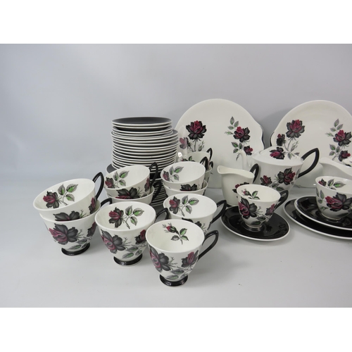 180 - 63 pieces of Royal Albert Masquerade pattern Teaset & Coffee set.