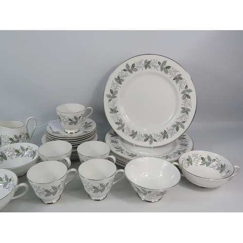 181 - Royal Tuscan china dinner and tea wares in the Rondeley pattern,37 pieces in total.