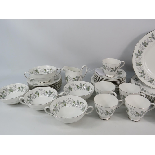 181 - Royal Tuscan china dinner and tea wares in the Rondeley pattern,37 pieces in total.