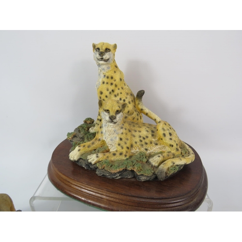 186 - Various wild cat figurines by Sherratt and Simpson, Country Artists and Leonardo.