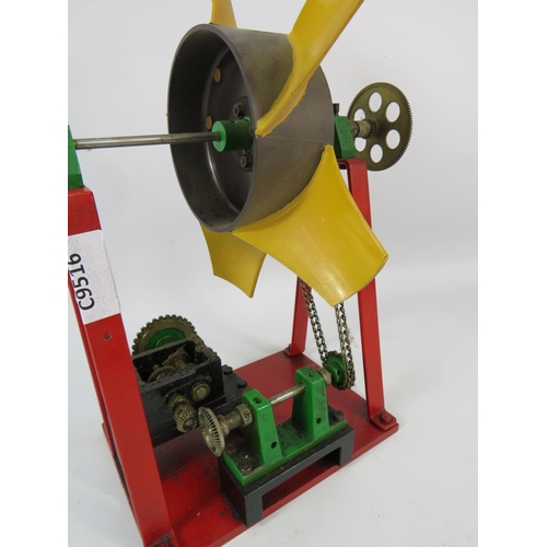 193 - Metal model educational turbine, 12.5