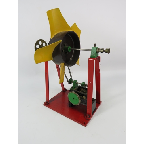 193 - Metal model educational turbine, 12.5