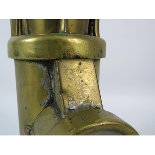 194 - Vintage Ceag Bansley brass miners inspection lamp, 13