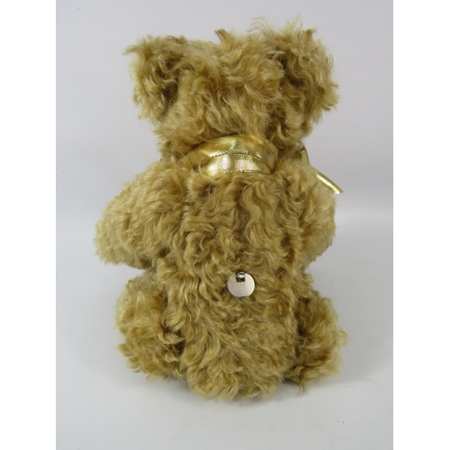 238 - Limited edition Hermann teddy bear The Golden Bear / golden book, 931 of 1000.