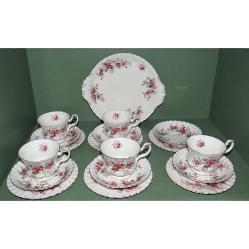 272 - Royal Albert Lavender rose part teaset.