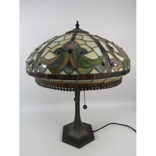 276 - Large Art Nouveau Tiffany style lamp 22