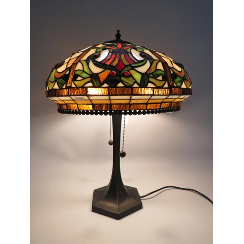 276 - Large Art Nouveau Tiffany style lamp 22