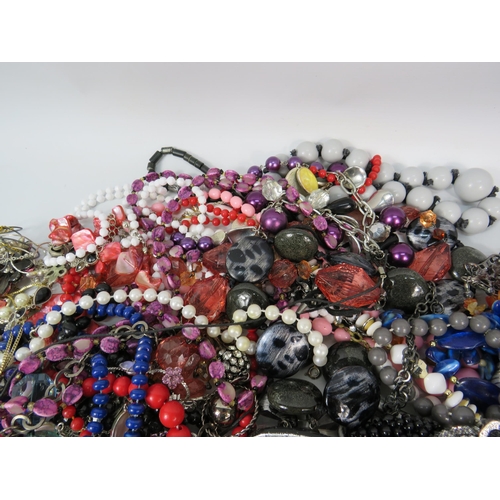 298 - Large selection of mixed modern and vintage costume jewellery.