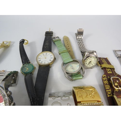 300 - Selection of ladies designer wristwatches mainly quartz but includes a sekonda mechanical watch.