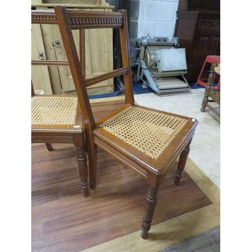 1086 - Pair of Vintage Early 20th Century Bergere seated chairs see photos.