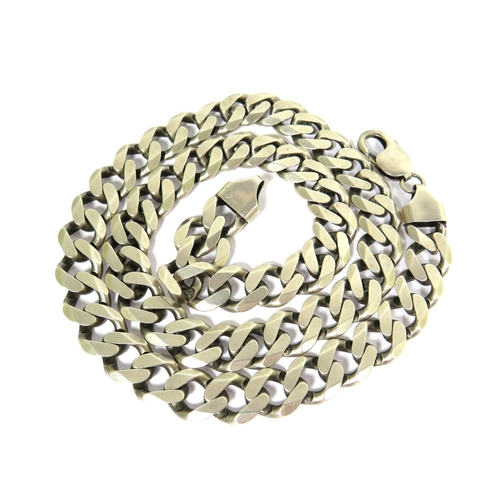 523 - 23 Inch Heavy, Flat link Neck Chain.  Total weight 88.6g