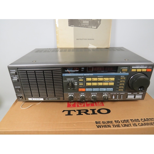 604 - Kenwood Trio Comms Receiver level R-2000 with original box, packaging and Instuction manual. No main... 