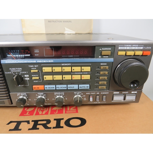 604 - Kenwood Trio Comms Receiver level R-2000 with original box, packaging and Instuction manual. No main... 