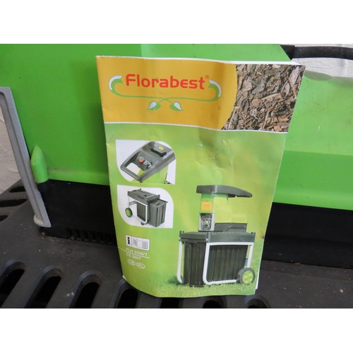 1129 - Flora Best electric Garden Shredder model FLH2500/7. Silent Shredder. Appears to be in working order... 