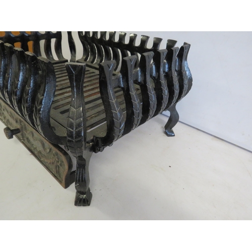 1137 - Cast Iron Fire Grate. See photos.