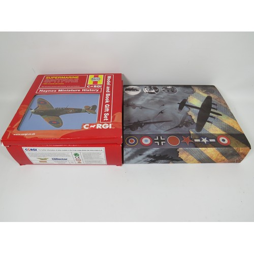 986 - Corgi Die Cast 1:72 Scale Model of a Dambuster's Avro Lancaster plus a WW2 Spitfire. Both boxed and ... 