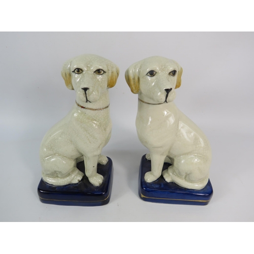 622 - Two Staffordshire style dog figurines, 7 3/4