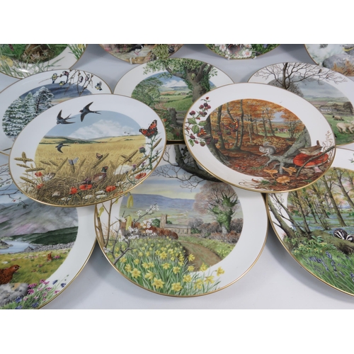 655 - Twelve Royal Worcester Peter Barratt collectors plates.