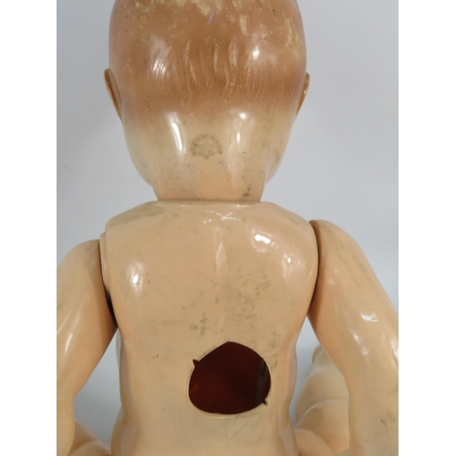 694 - Vintage early plastic british made doll, 24