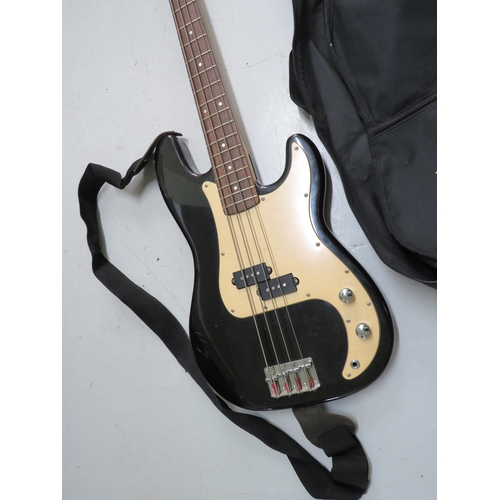 758 - A Freshman electric bass guitar.