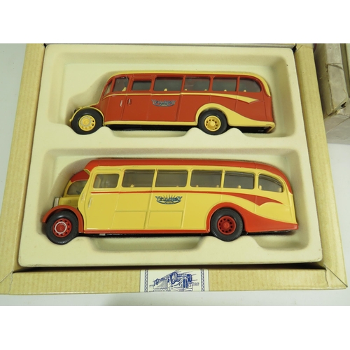 973 - Three Corgi Boxed Coach Sets. In boxed and unused condition.  See photos.