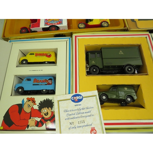 975 - Corgi Boxed Sets.  Dandy & Beano. GPO ,  Ford Motors plus Special edition boxed Mini. All boxed and ... 