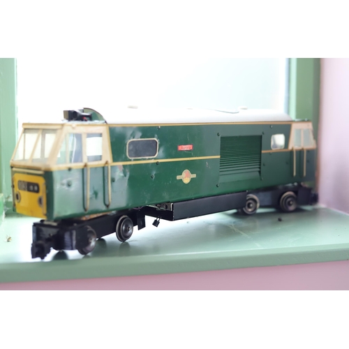 951 - Hand Made Diesel Locomotive model which measures approx 8 x 20 x 4 inches.  See photos.