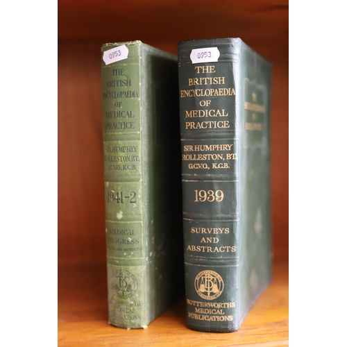 953 - 12 Volumes of the British Encyclopedia of Medical Practice plus two others 1939-1942. see photos.