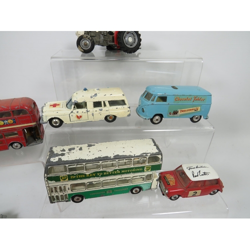 968 - Good Selection of Old Playworn die cast metal vehichles by Corgi, Matchbox & Dinky. James Bond 2000G... 