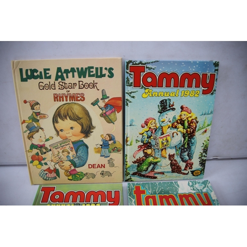 891 - Three Tammy Girls Annuals from 1890's plus Lucy Atwells Annuals.