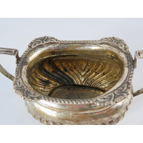 782 - Birmingham 1902 sterling silver twin handle sugar bowl, 140 grams.