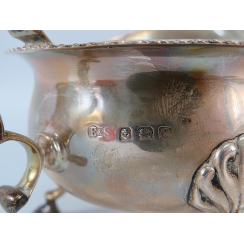 783 - Birmingham 1927 sterling silver sauce boat, 170 grams