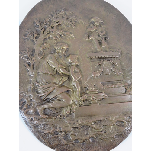 789 - Two Bronze alloy decorative wall plaques, 10