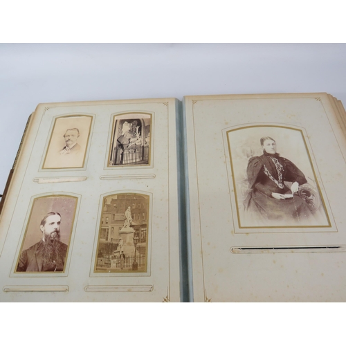 805 - Victorian photo album and photos within.